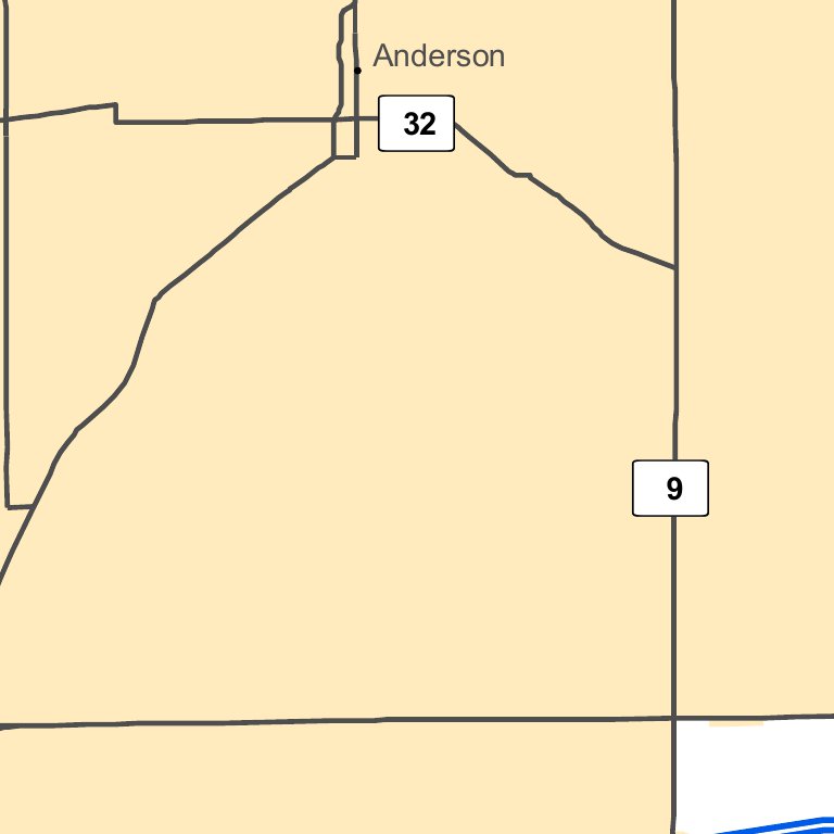 National Highway System: Anderson, IN Map by Avenza Systems Inc ...