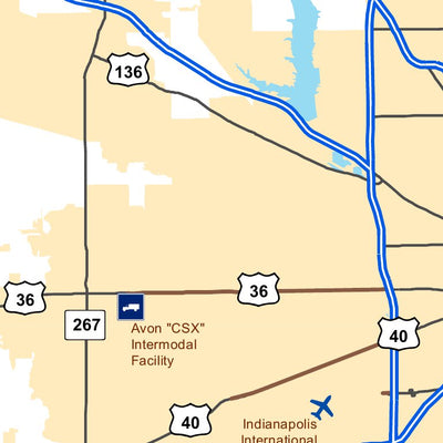 Avenza Systems Inc. National Highway System: Indianapolis, IN digital map