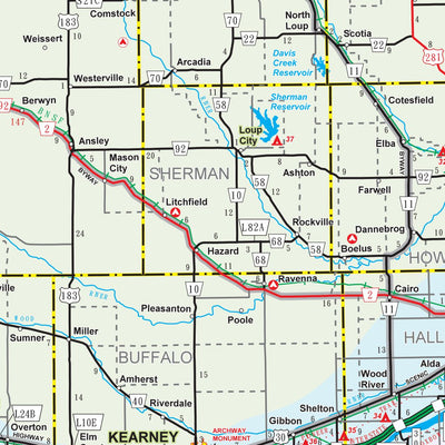 Avenza Systems Inc. Nebraska Highways digital map