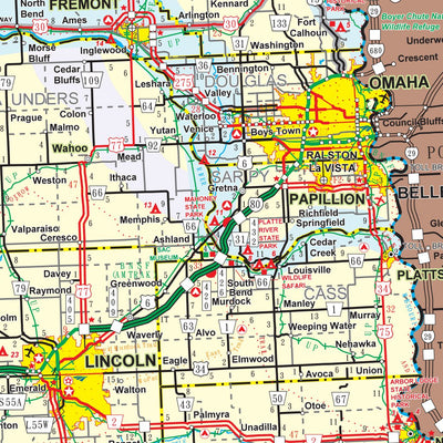 Avenza Systems Inc. Nebraska Highways digital map