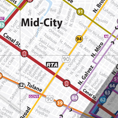 Avenza Systems Inc. New Orleans Transit digital map