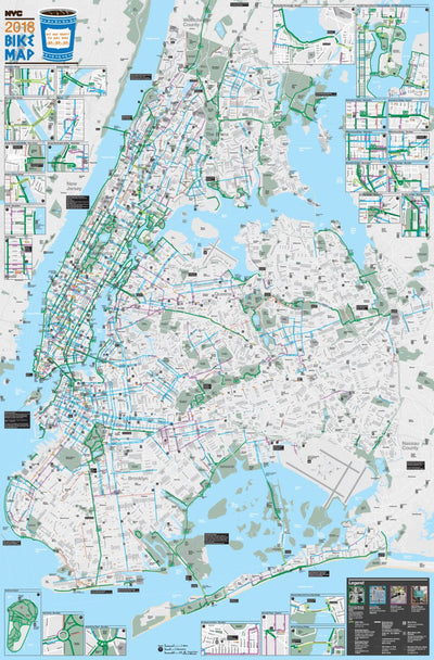 New York City Bike Map by Avenza Systems Inc
