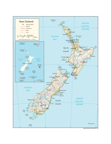 Avenza Systems Inc. New Zealand Physiography digital map