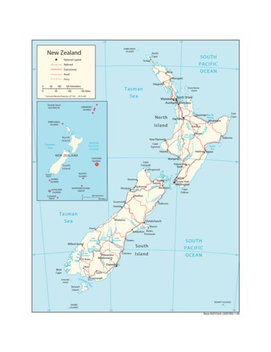 Avenza Systems Inc. New Zealand Transportation digital map