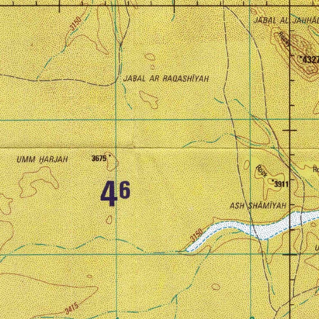 NF 38-6 Jabal Al Jahhād: Saudi Arabia Map by Avenza Systems Inc ...