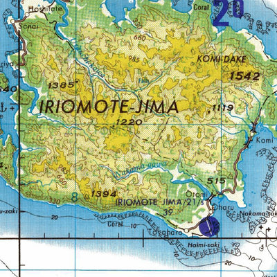 Avenza Systems Inc. NG-51-15 Iriomote-Jima, Japan digital map