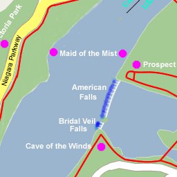 Avenza Systems Inc. Niagara Falls - Hotels & Attractions digital map