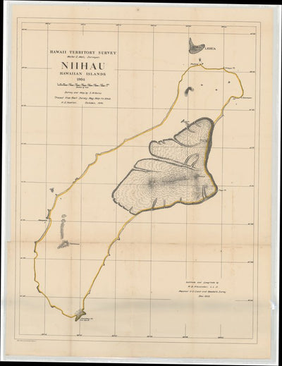 Avenza Systems Inc. Niihau 1904 - Hawaii Territory Survey digital map