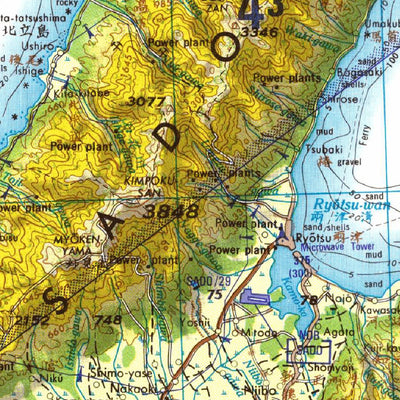 Avenza Systems Inc. NJ-54-5 Sado, Japan digital map