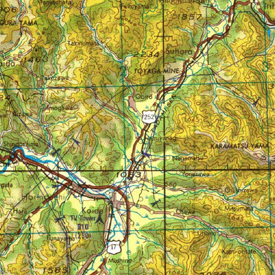 Avenza Systems Inc. NJ-54-9 Nagaoka, Japan digital map