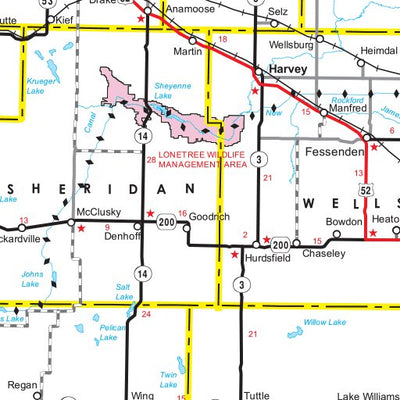 Avenza Systems Inc. North Dakota Highways digital map