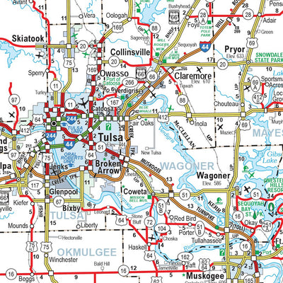 Avenza Systems Inc. Oklahoma Highways digital map