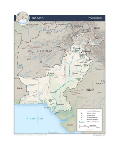 Avenza Systems Inc. Pakistan Physiography digital map