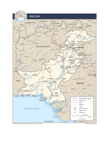 Avenza Systems Inc. Pakistan Transportation digital map