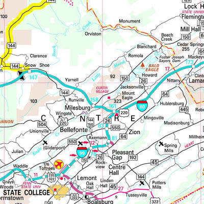 Avenza Systems Inc. Pennsylvania Transportation & Tourism digital map