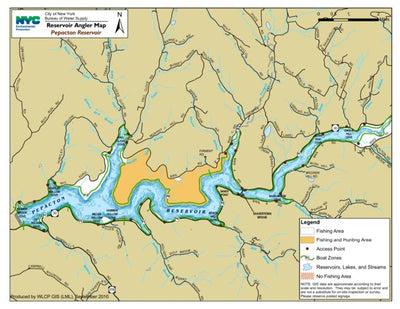 Avenza Systems Inc. Pepacton Angler Reservoir Map digital map