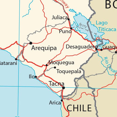 Avenza Systems Inc. Peru Transportation digital map