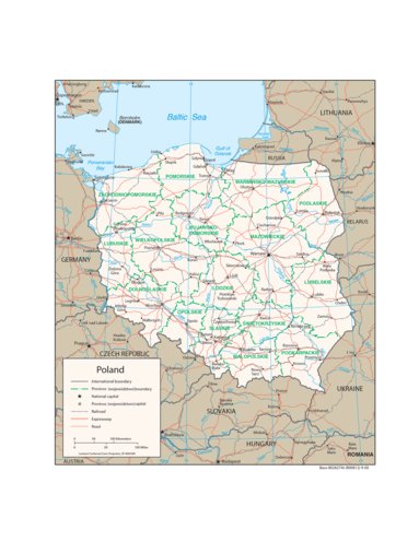 Avenza Systems Inc. Poland Transportation digital map