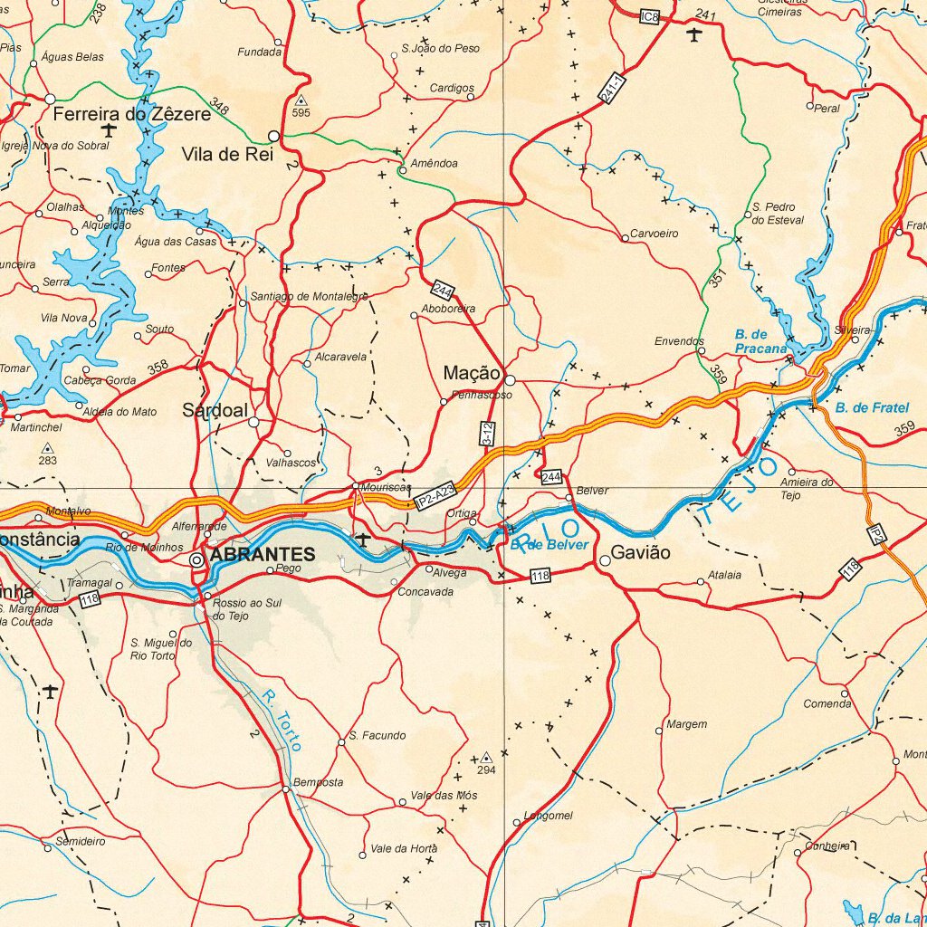 Portugal Road Map by Avenza Systems Inc. | Avenza Maps