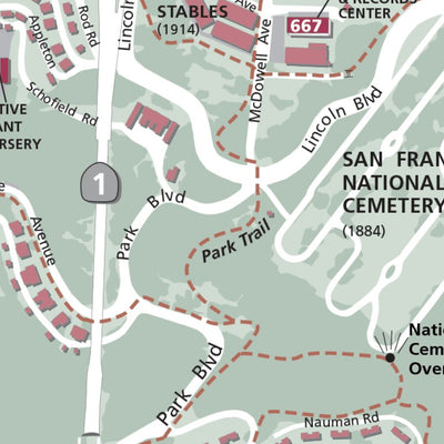 Avenza Systems Inc. Presidio - San Francisco digital map