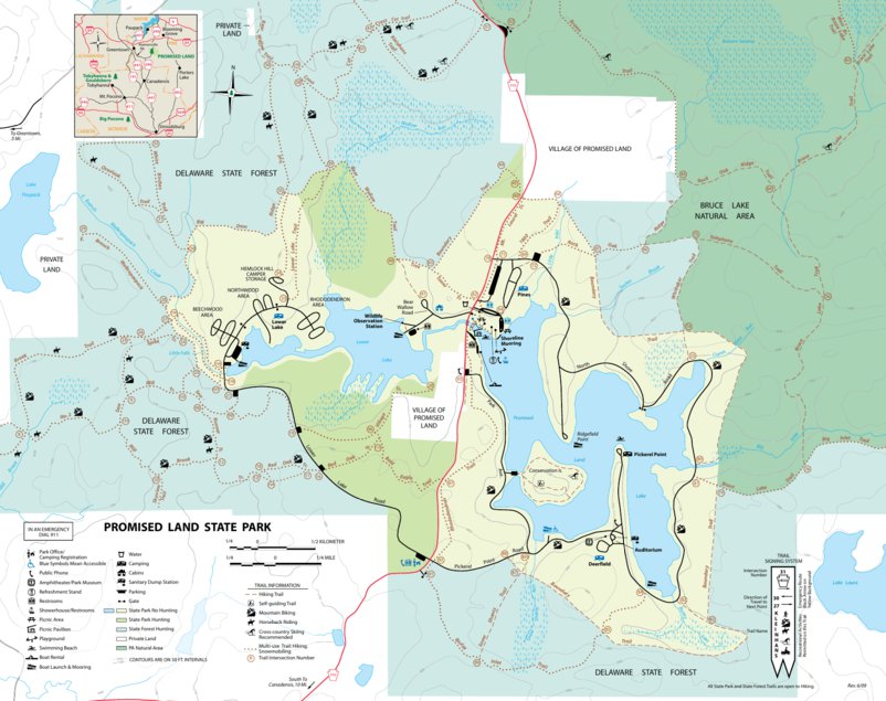 Promised Land State Park Map by Avenza Systems Inc. | Avenza Maps