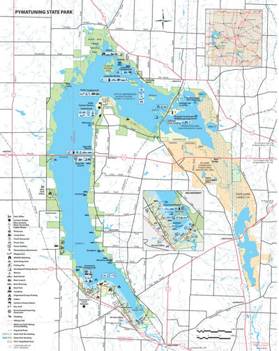 Avenza Systems Inc. Pymatuning State Park Map digital map