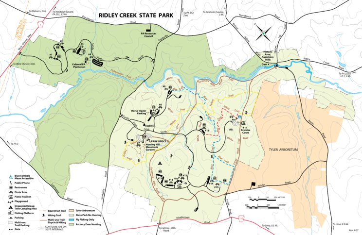 Ridley Creek State Park Map by Avenza Systems Inc. | Avenza Maps