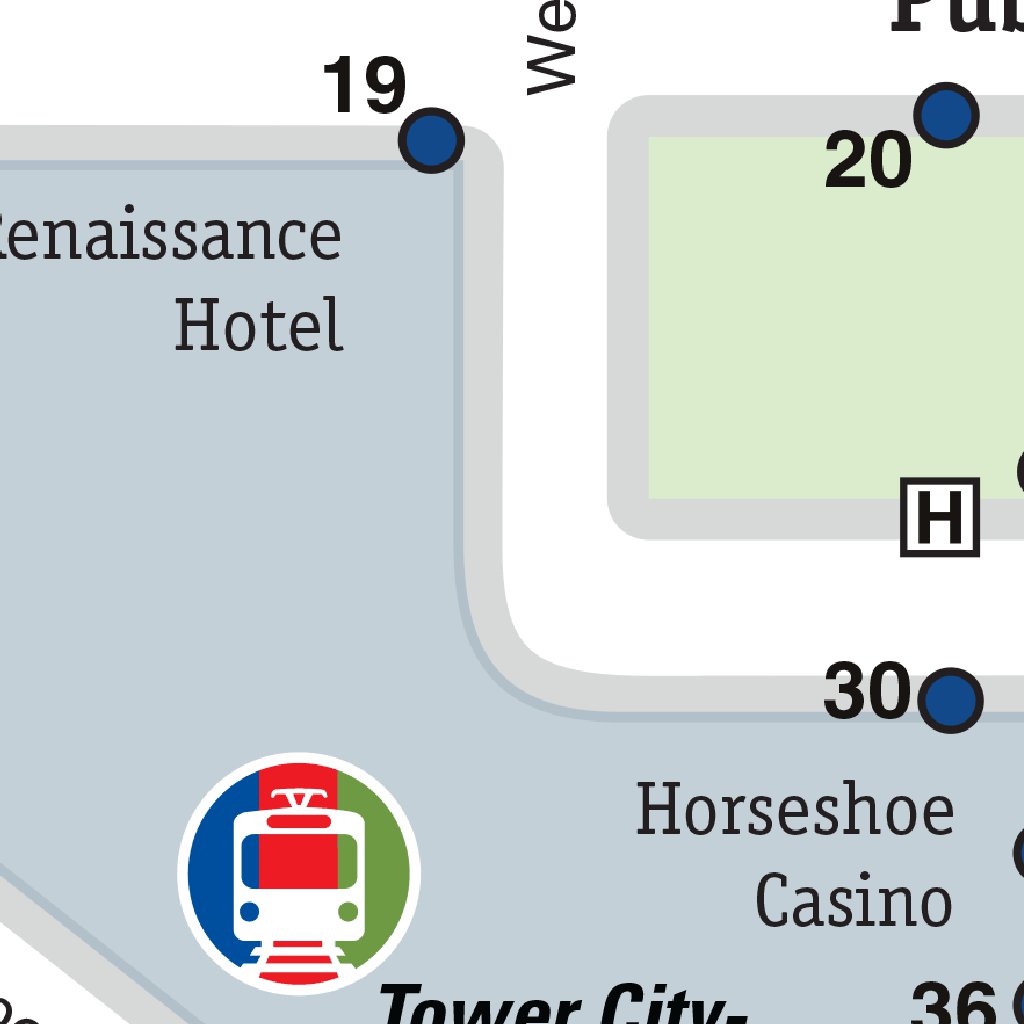 Bus Square Map RTA Cleveland Public Square Transit Map by Avenza Systems Inc. | Avenza ...