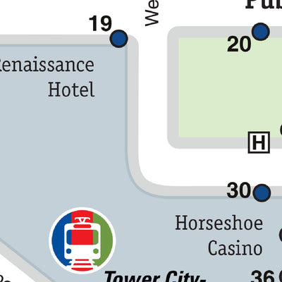 Avenza Systems Inc. RTA Cleveland Public Square Transit digital map