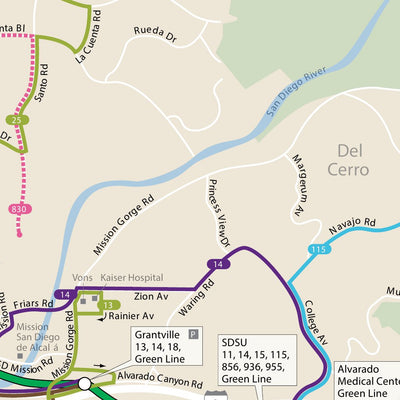 Avenza Systems Inc. San Diego Transit digital map