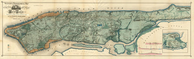 Avenza Systems Inc. Sanitory & Topographical Map of the City & Island of New York digital map