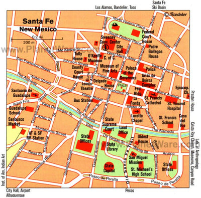 Avenza Systems Inc. Santa Fe, NM Downtown digital map