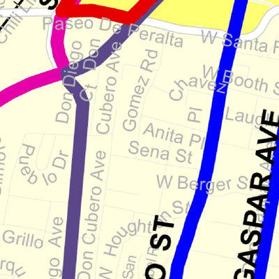 Avenza Systems Inc. Santa Fe Transit Routes digital map