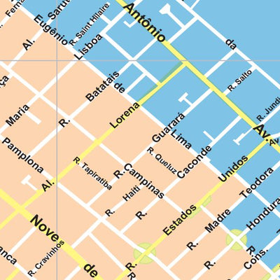 Avenza Systems Inc. São Paulo - Paulista / Jardins digital map