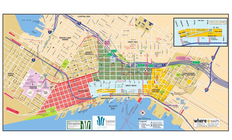 Seattle, WA Map by Avenza Systems Inc. | Avenza Maps