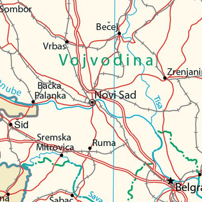 Avenza Systems Inc. Serbia-Montenegro Transportation digital map