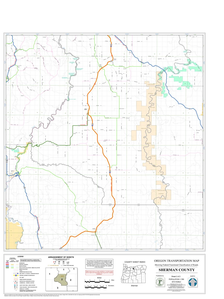 Sherman Ranch Map Sherman County Sheet 2 Map by Avenza Systems Inc. | Avenza Maps