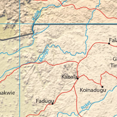 Avenza Systems Inc. Sierra Leone Physiography digital map