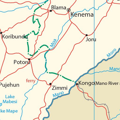 Avenza Systems Inc. Sierra Leone Transportation digital map