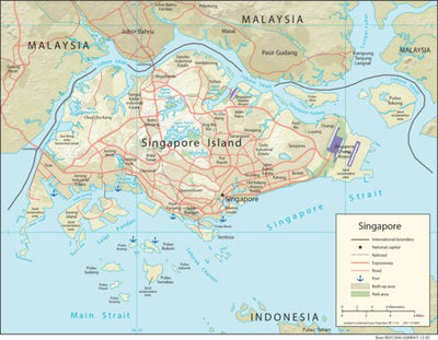 Avenza Systems Inc. Singapore Physiography digital map