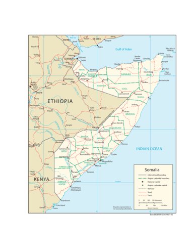 Avenza Systems Inc. Somalia Transportation digital map