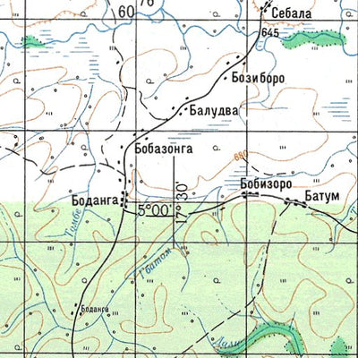 Avenza Systems Inc. Soviet Genshtab - b33-30 - Central African Republic digital map