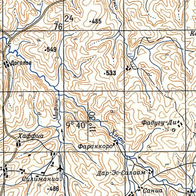 Avenza Systems Inc. Soviet Genshtab - c29-19 - Sierra Leone digital map