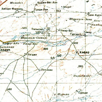 Avenza Systems Inc. Soviet Genshtab - i38-03 - Iraq digital map