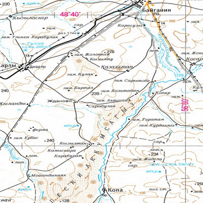 Avenza Systems Inc. Soviet Genshtab - m40-3--(2003) - Kazakhstan digital map