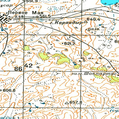 Avenza Systems Inc. Soviet Genshtab - m43-056 - Kazakhstan digital map