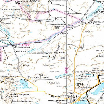 Avenza Systems Inc. Soviet Genshtab - m43-1--(2003) - Kazakhstan digital map