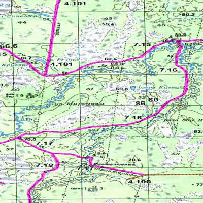Avenza Systems Inc. Soviet Genshtab map - p38-065/066 - Russia digital map