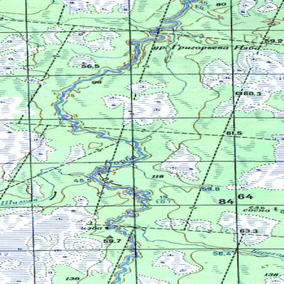 Avenza Systems Inc. Soviet Genshtab map - q38-113/114 - Russia digital map