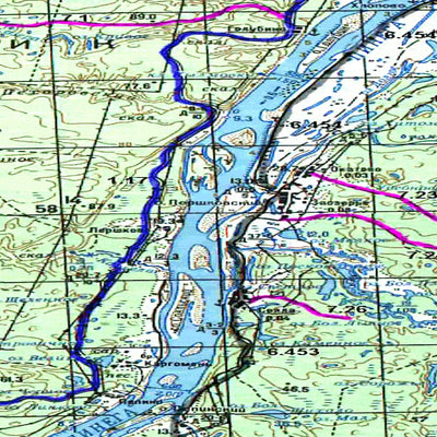 Avenza Systems Inc. Soviet Genshtab map - q38-123/124 - Russia digital map